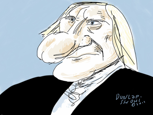 Cartoon: Gerard Depardieu (medium) by Dunlap-Shohl tagged gerard,depardieu,monte,cristo