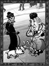 Cartoon: Dance of Death 5 (small) by Dunlap-Shohl tagged dance,death,dogs,dogwalking