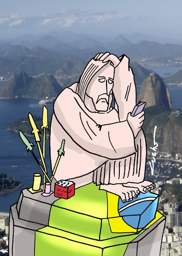 Cartoon: brazil derrotado (medium) by lucholuna tagged brazil,lucho,luna,mrlucholuna