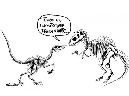 Cartoon: jajajaja (medium) by lucholuna tagged dino