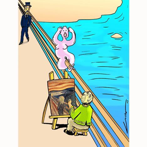 Cartoon: THE SEX SCREAM (medium) by lucholuna tagged scream