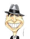 Cartoon: gardel (small) by lucholuna tagged caricatura,gardel