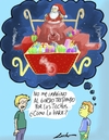 Cartoon: merry christmas (small) by lucholuna tagged merry,christmas,papa,noel