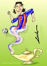 Cartoon: messi (small) by lucholuna tagged messi,barcelona