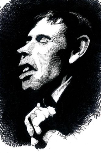 Cartoon: Brel (medium) by Eno tagged brel,caricature