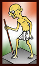 Cartoon: GANDHI (small) by Aswini-Abani tagged gandhi,politics,india,british,satyagraha,revolution,peace,hunger,strike,aswini,abani,aswiniabani,asabtoons