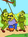 Cartoon: Police (small) by Aswini-Abani tagged police,crime,criminal,fear,nexus,india,aswini,abani,aswiniabani,asabtoon,politics