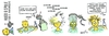 Cartoon: Hugo und Spule Folge 6 (small) by atzecomic tagged hugo spule roboter schütz atzecomic haar waschen