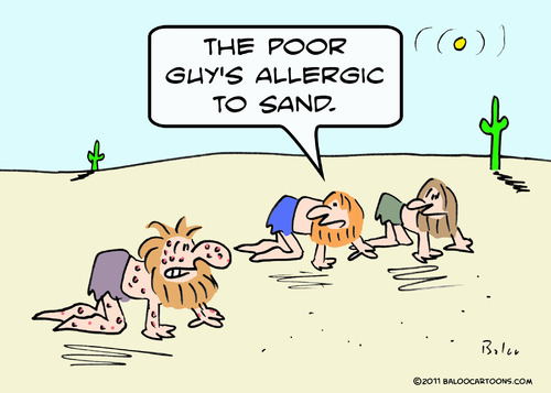 Cartoon: allergic sand desert crawlers (medium) by rmay tagged allergic,sand,desert,crawlers