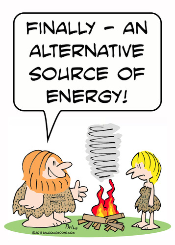 Cartoon: alternate source of energy cavem (medium) by rmay tagged alternate,source,of,energy,caveman,fire