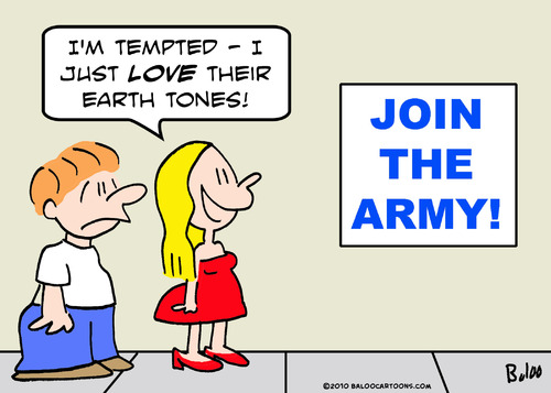 Cartoon: army join earth tones (medium) by rmay tagged army,join,earth,tones