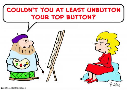 Cartoon: artist unbutton top button (medium) by rmay tagged artist,unbutton,top,button
