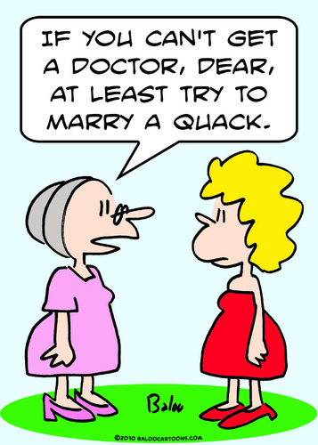 Cartoon: at least marry quack doctor (medium) by rmay tagged at,least,marry,quack,doctor