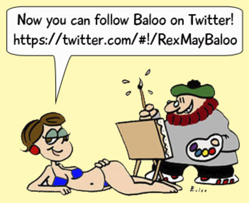 Cartoon: baloo on twitter (medium) by rmay tagged baloo,on,twitter