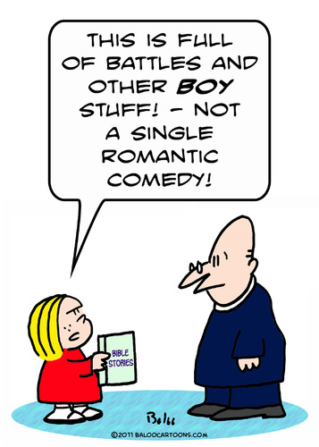 Cartoon: bible girl romantic comedy pries (medium) by rmay tagged bible,girl,romantic,comedy,pries