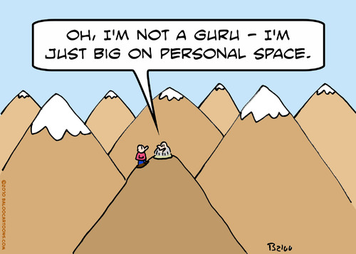 Cartoon: big personal space gurus (medium) by rmay tagged big,personal,space,gurus