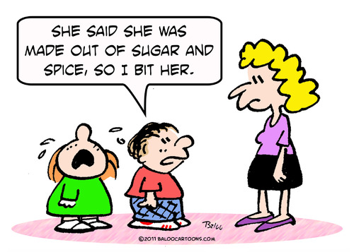 Cartoon: bit her sugar and spice girl boy (medium) by rmay tagged bit,her,sugar,and,spice,girl,boy