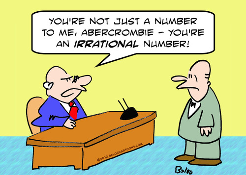 boss irrational number employee By rmay | Business Cartoon | TOONPOOL