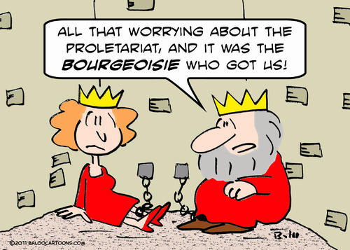 Cartoon: bourgeoisie king queen dungeon (medium) by rmay tagged bourgeoisie,king,queen,dungeon