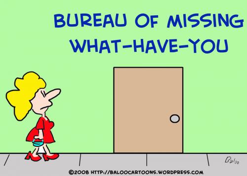 Cartoon: BUREAU MISSING (medium) by rmay tagged bureau,missing