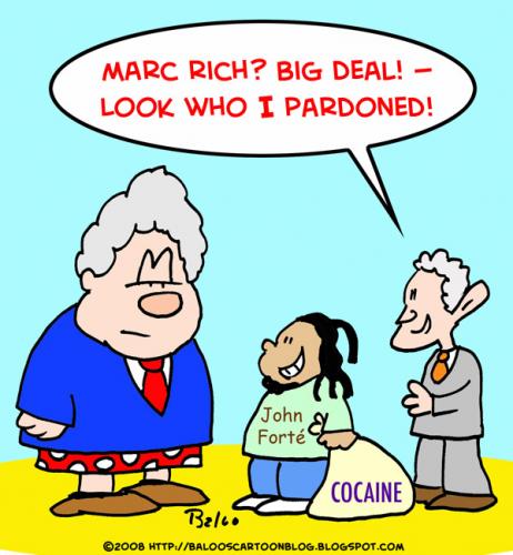 Cartoon: Bush pardons john forte (medium) by rmay tagged bush,pardons,john,forte