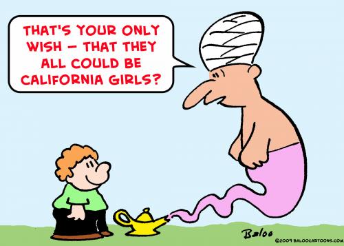 Cartoon: california girls (medium) by rmay tagged california,girls