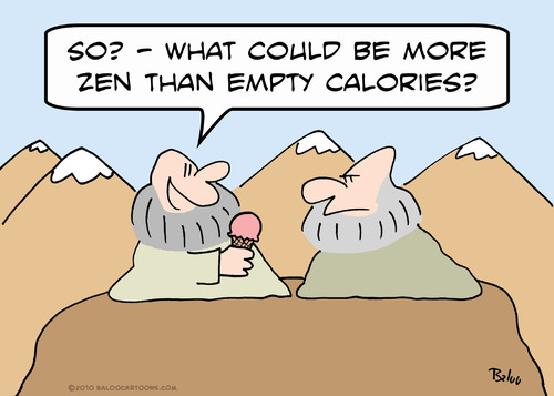 Cartoon: calories empty zen gurus buddha (medium) by rmay tagged calories,empty,zen,gurus,buddha
