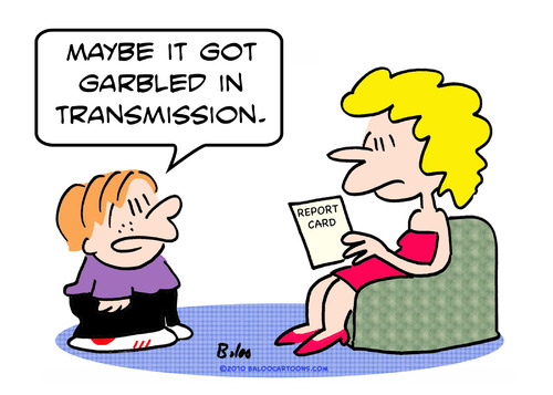 Cartoon: card report garbled communicatio (medium) by rmay tagged card,report,garbled,communicatio