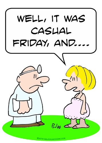 Cartoon: casual friday pregnant doctor (medium) by rmay tagged casual,friday,pregnant,doctor