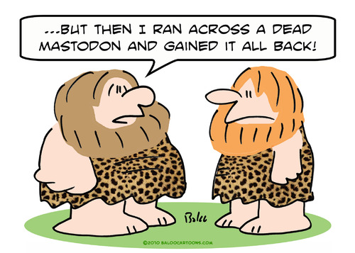 Cartoon: caveman gained weight mammoth (medium) by rmay tagged caveman,gained,weight,mammoth
