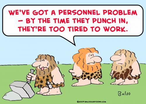 Cartoon: caveman punch in tired (medium) by rmay tagged caveman,punch,in,tired