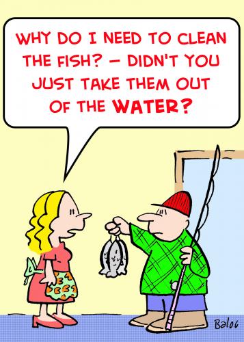Cartoon: clean fish water (medium) by rmay tagged clean,fish,water