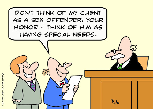 Cartoon: client judge sex offender specia (medium) by rmay tagged client,judge,offender,specia