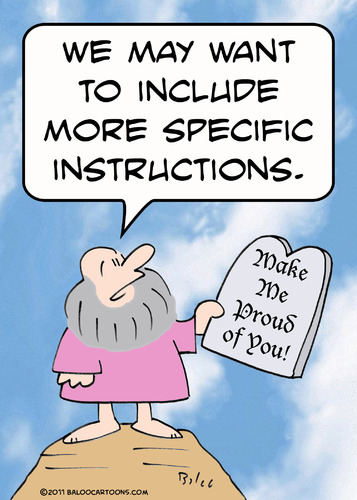 Cartoon: commandments moses specific (medium) by rmay tagged commandments,moses,specific