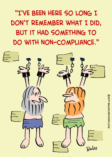 Cartoon: compliance hanging prisoners (medium) by rmay tagged compliance,hanging,prisoners