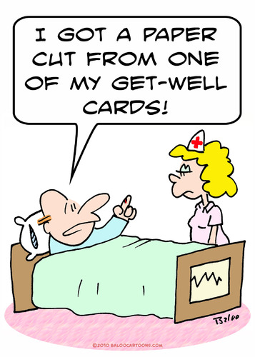 cut paper get well cards By rmay | Business Cartoon | TOONPOOL