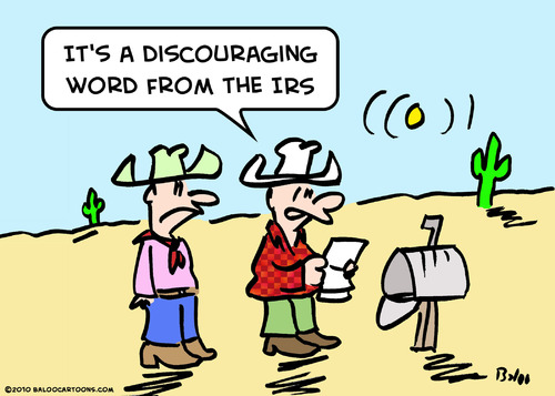 Cartoon: dicouraging word irs (medium) by rmay tagged dicouraging,word,irs