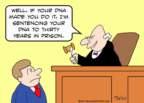 Cartoon: dna judge years sentence prison (medium) by rmay tagged dna,judge,years,sentence,prison