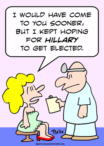 Cartoon: doctor hillary elected (medium) by rmay tagged doctor,hillary,elected