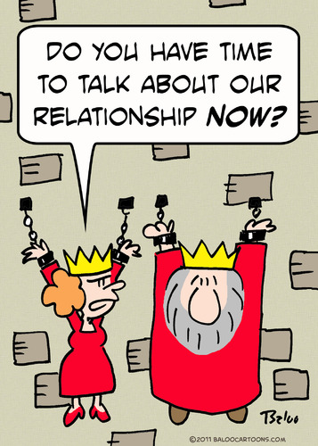 Cartoon: dungeon king queen talk relation (medium) by rmay tagged dungeon,king,queen,talk,relationship