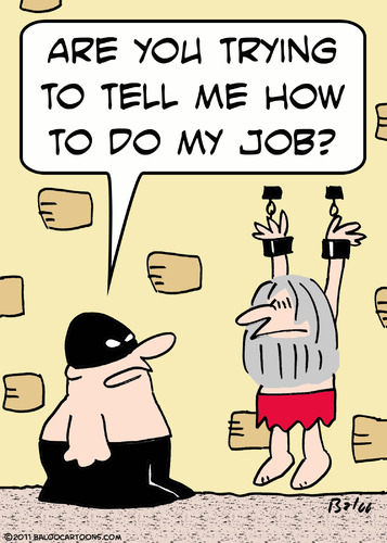 Cartoon: dungeon prisoner guard how do jo (medium) by rmay tagged dungeon,prisoner,guard,how,do,job