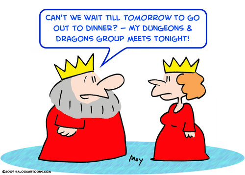 Cartoon: dungeons dragons king (medium) by rmay tagged dungeons,dragons,king