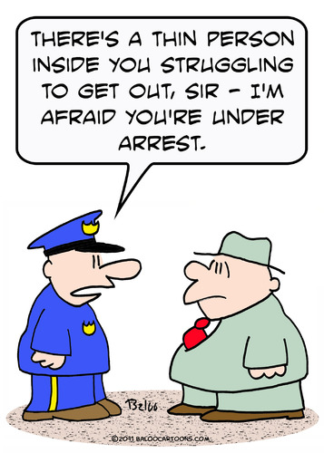 Cartoon: fat person thin struggling (medium) by rmay tagged fat,person,thin,struggling