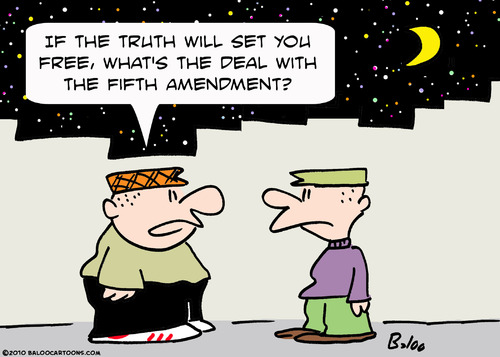 Cartoon: fifth amendment truth make free (medium) by rmay tagged fifth,amen...