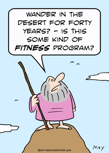 Cartoon: fitness program moses (medium) by rmay tagged fitness,program,moses