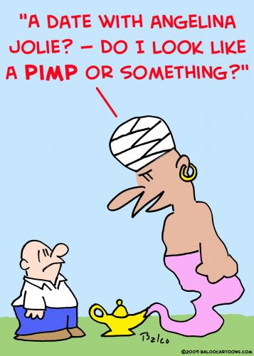 genie lamp pimp angelina By rmay | Media & Culture Cartoon | TOONPOOL