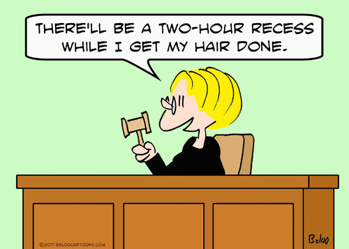 Cartoon: get hair done judge recess (medium) by rmay tagged get,hair,done,judge,recess