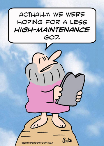 Cartoon: god high maintenance moses (medium) by rmay tagged god,high,maintenance,moses