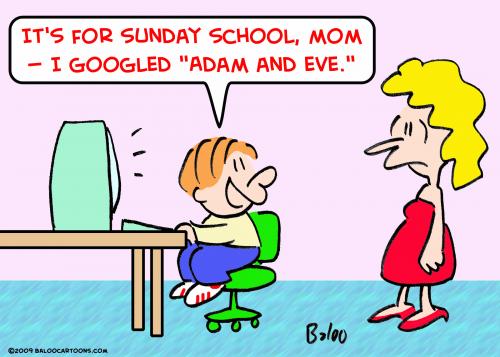 Cartoon: google adam eve (medium) by rmay tagged google,adam,eve