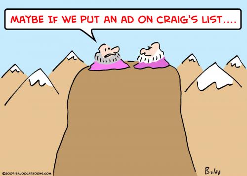 Cartoon: guru craigs list (medium) by rmay tagged guru,craigs,list